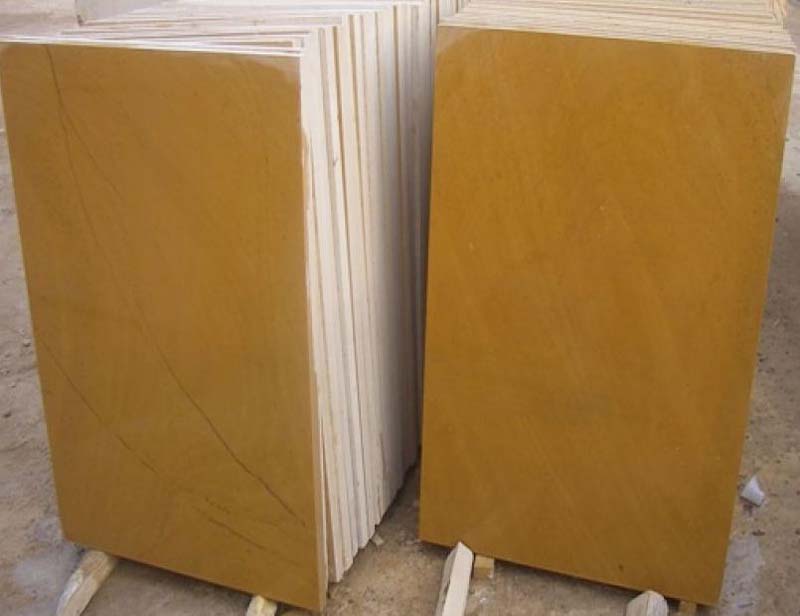 Yellow Limestone polished honed flooring tiles slabs