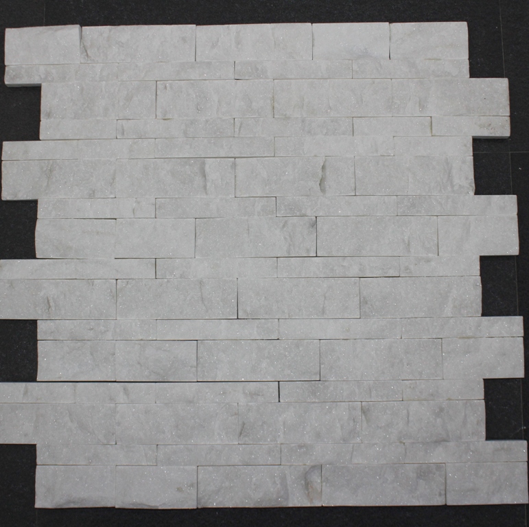 White Marble Split Wall stone tiles